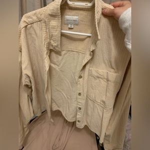 Corduroy overshirt button up